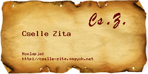 Cselle Zita névjegykártya
